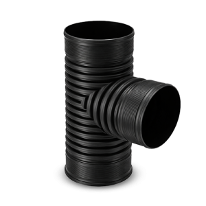 TEE CORRUGADA HDPE DOBLE PARED AASHTO M252 - M294  SIN PERFORACION / CON CAMPANA